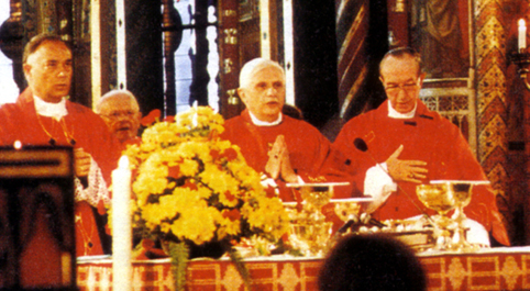 Foto zeigt Joseph Kardinal Ratzinger in Kevelaer.