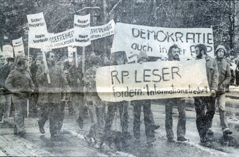 Foto von der Leserdemonstration