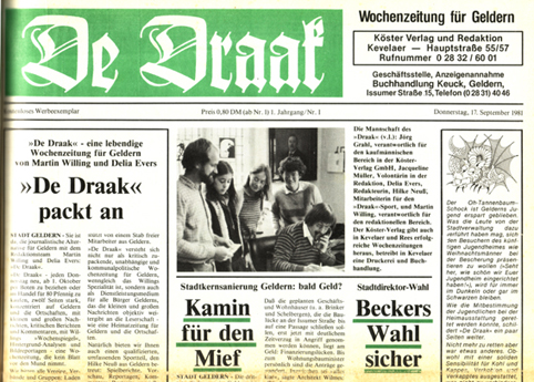 Zeitungstitel De Draak