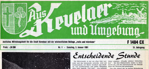 Titel "Aus Kevelaer und Umgebung"