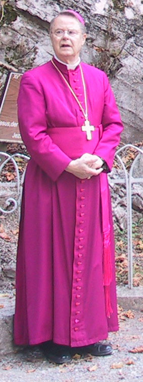 Foto zeigt Weihbischof Heinrich Janssen 2010 in Lourdes
