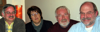 Foto zeigt Günther Krüger mit Andrea Wynhoff, Karl Renard und Heinz-Josef van Aaken