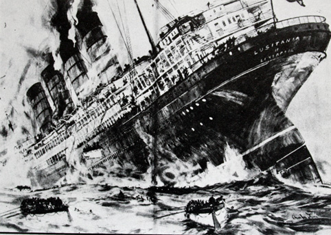 Untergehende Lusitania