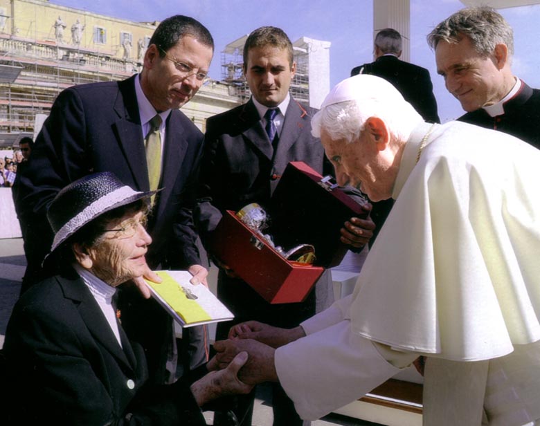 Maria Polders und Papst Benedikt