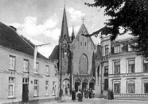 Stassen, Pfarrkirche, Hotel Klümpen um 1900