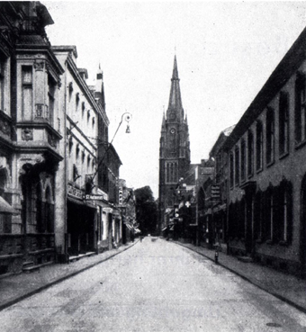 Foto zeigt die Hauptstraße Kevelaer vor 1938