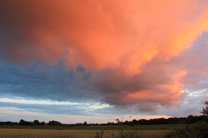 Foto von Delia Evers Wolken über dem Garten